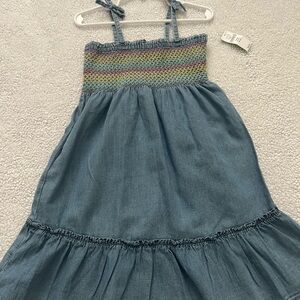 GAP Blue Spaghetti Bow Strap Sundress Casual